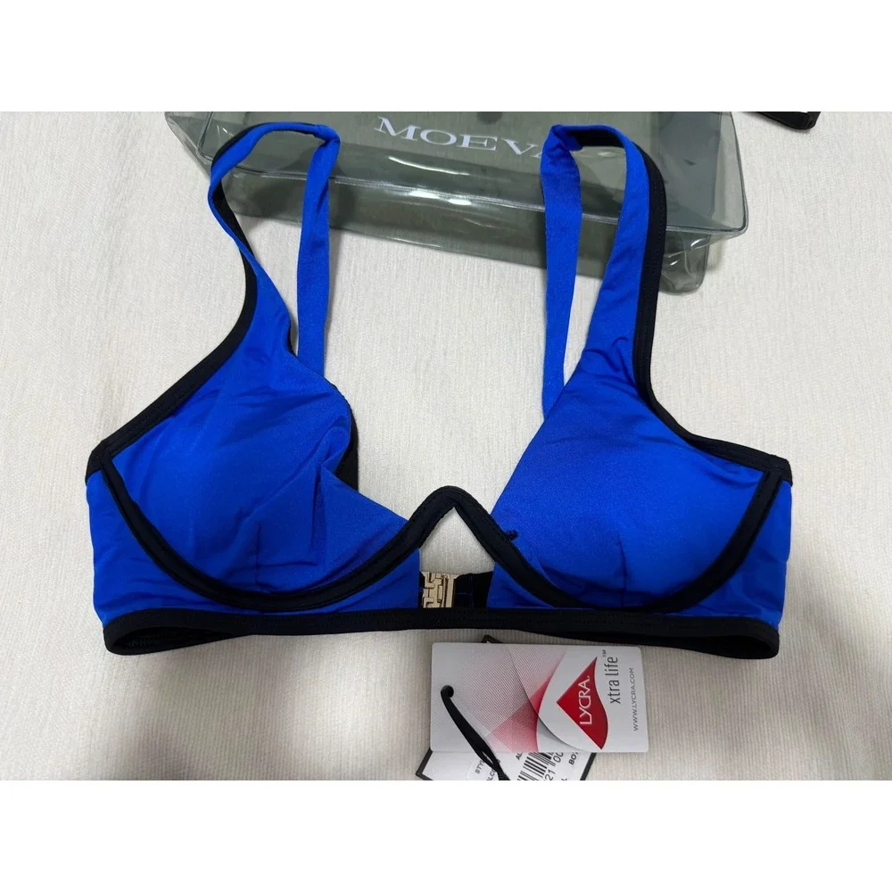 MOEVA Alice Bikini Blue Black Style ALC0070 Size Small NWT‎